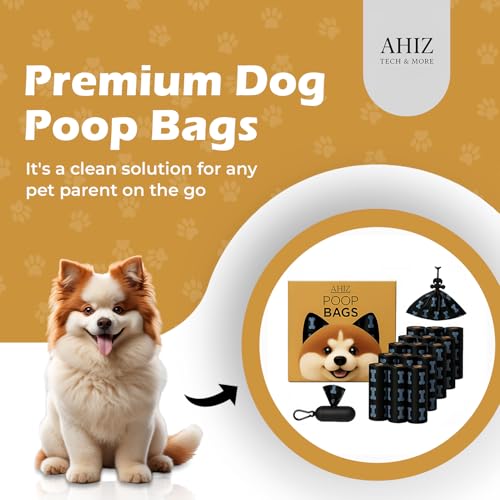 Dog Poop Bags. Eco-friendly, Thick, Strong, Leak-Proof Bags. Lavender Scented, Biodegradable.