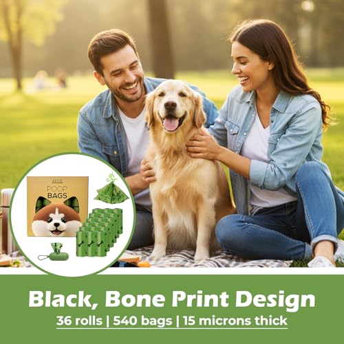 Dog Poop Bags. Eco-friendly, Thick, Strong, Leak-Proof Bags. Lavender Scented, Biodegradable. Green