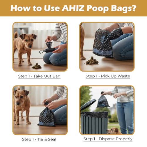Dog Poop Bags. Eco-friendly, Thick, Strong, Leak-Proof Bags. Lavender Scented, Biodegradable.